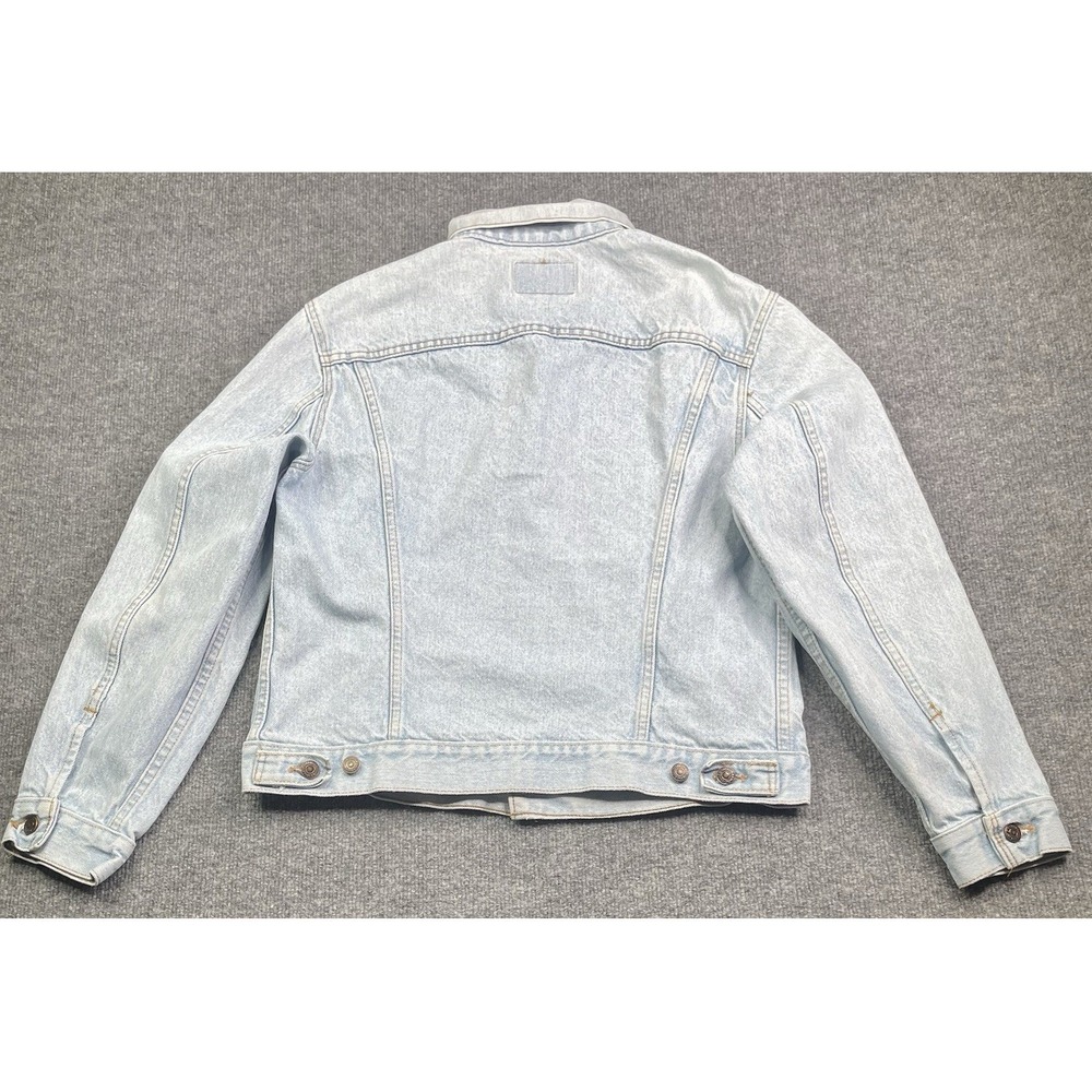 Levi Denim Trucker Jacket Mens 40 Light Blue Vintage Made in‎ USA 70506-0214 - Picture 2 of 9